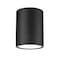 Z-Lite Algar Flush Mount, 1-Light, 6 In.W x 8 In.H, Matte Black/Frosted 1006F6-MB-LED - alternate 1